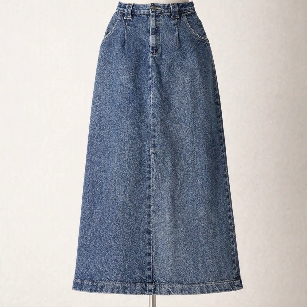 Vintage American Profile Jeanswear Denim Skirt‎ Women's Size 10 Made in USA